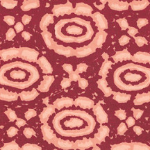 Red Stamped Floral Print Italian Paper ~ Carta Varese Italy